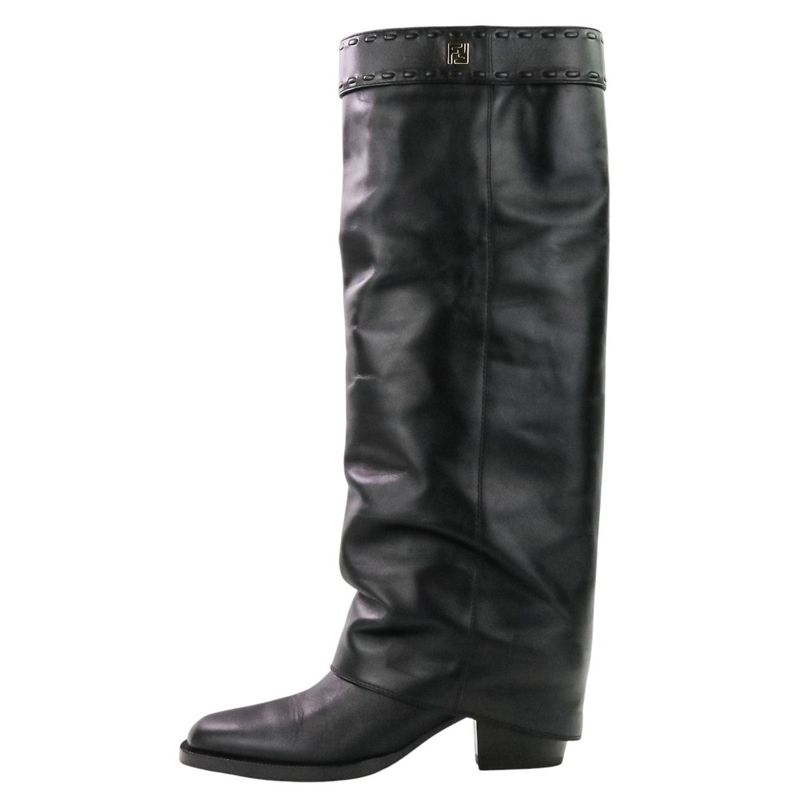 Fendi Current Model Minerva Leather Long Boots 36 About 23.0cm (9.06in) 8w8566