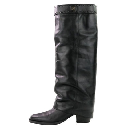Fendi Current Model Minerva Leather Long Boots 36 About 23.0cm (9.06in) 8w8566