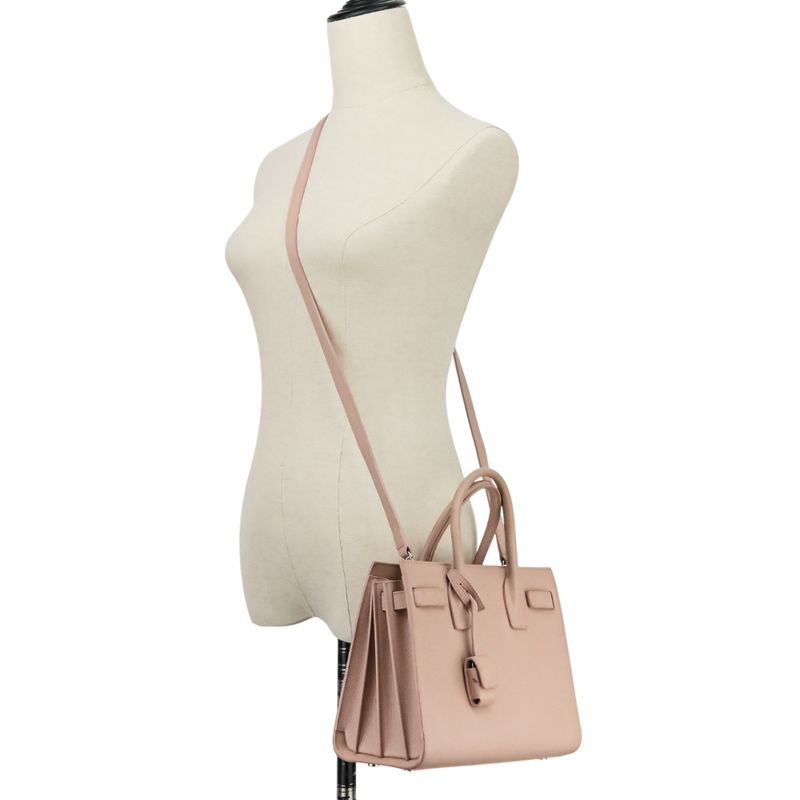 Good Saint Laurent Classic Baby Sac de Jour 2way Handbag Pink Ladies Used