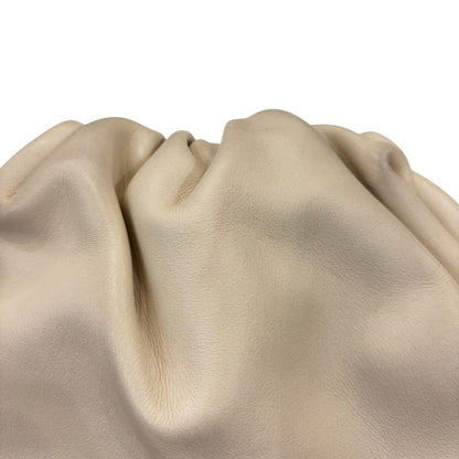 Good Bottega Veneta Mini the Pouch Leather Shoulder Bag 585852 Ivory Ladies Used