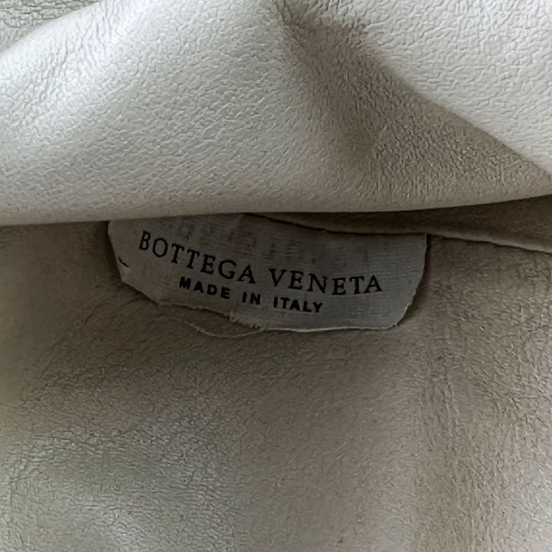 Good Bottega Veneta Mini the Pouch Leather Shoulder Bag 585852 Ivory Ladies Used