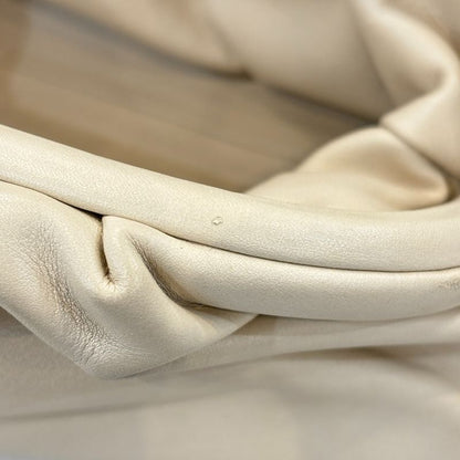 Good Bottega Veneta Mini the Pouch Leather Shoulder Bag 585852 Ivory Ladies Used