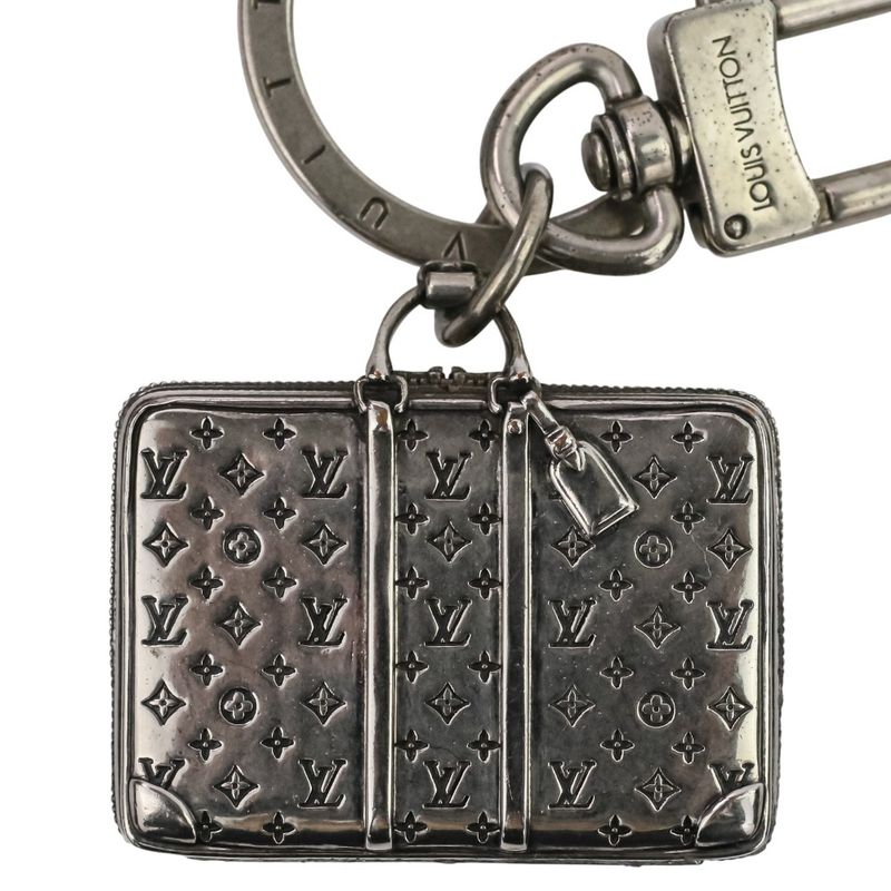 Good Louis Vuitton the Sirius Travel Monogram Bag Charm Key Ring M62717 Silver