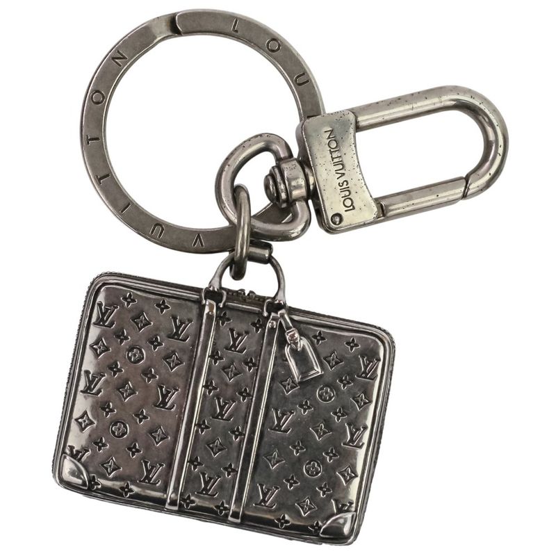 Good Louis Vuitton the Sirius Travel Monogram Bag Charm Key Ring M62717 Silver