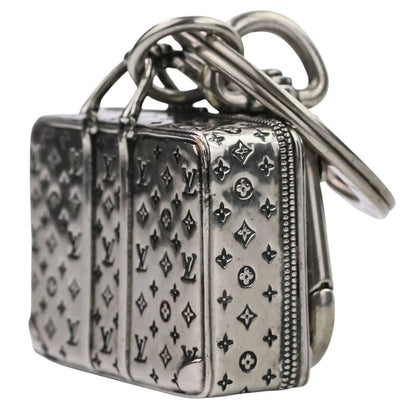Good Louis Vuitton the Sirius Travel Monogram Bag Charm Key Ring M62717 Silver