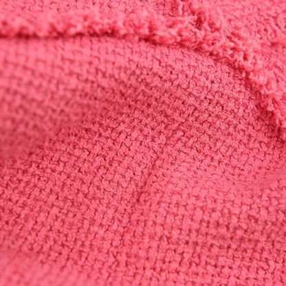 Chanel Coco Mark Plate Mini Tweed Dress P5606 Size 36 Pink Ladies Used