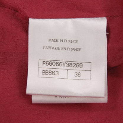 Chanel Coco Mark Plate Mini Tweed Dress P5606 Size 36 Pink Ladies Used