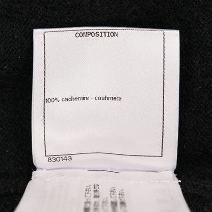 Chanel Bicolor Coco Mark 100% Cashmere Sleeveless Knit Vest P58592 Size 36