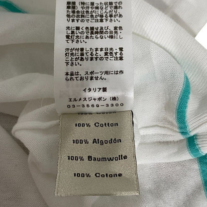 23ss Hermes Stitch Design Long Sleeve Cotton Summer Knit Cut and Sewn Sweater M