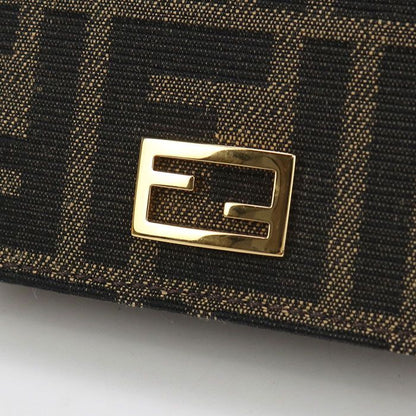 Fendi Baguette FF Logo 8m0420 A98P Bifold Wallet In Jacquard For Women