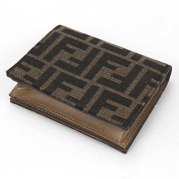 Fendi Baguette FF Logo 8m0420 A98P Bifold Wallet In Jacquard For Women