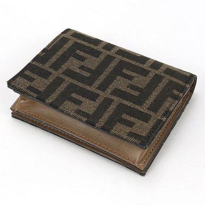 Fendi Baguette FF Logo 8m0420 A98P Bifold Wallet In Jacquard For Women