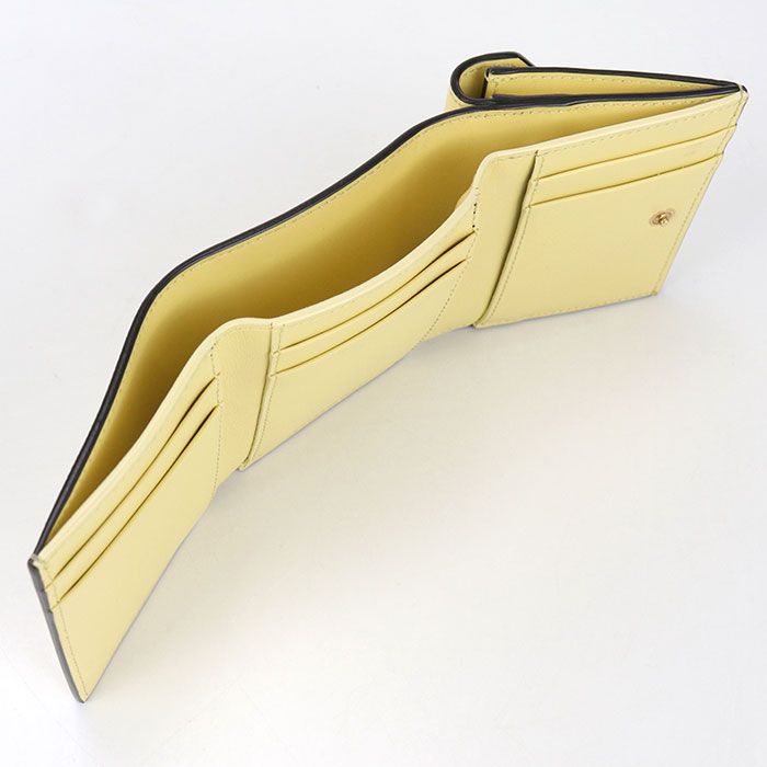 Fendi FF Diamond 8m0480 ALV4 Tri-fold Wallet Leather Women