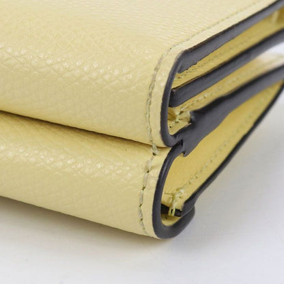 Fendi FF Diamond 8m0480 ALV4 Tri-fold Wallet Leather Women