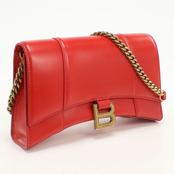 Balenciaga Chain Shoulder Bag Hourglass 644973 Crossbody Shoulder Bag Leather
