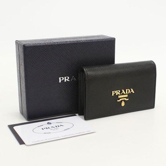 Prada Card Case 1mc122 Business Card Holder Saffiano Leather Women