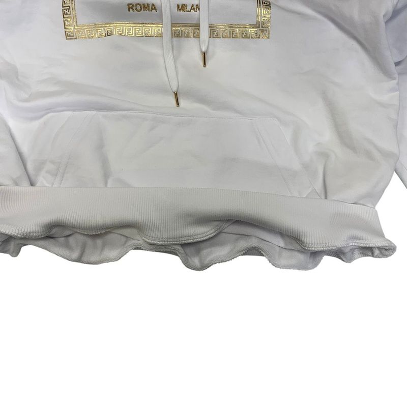 3481 Fendi X Versace Fendi Fendace Fy1143akdu Hoodie XL Size Preowned White