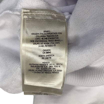 3481 Fendi X Versace Fendi Fendace Fy1143akdu Hoodie XL Size Preowned White