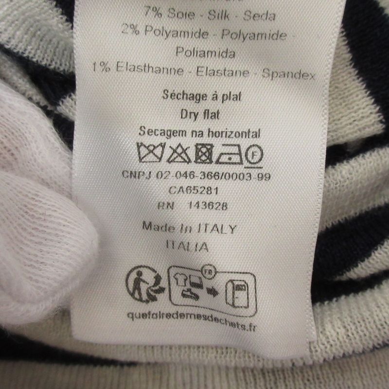 24SS Christian DIOR Cashmere Silk Logo Striped Knit Cut And Sewn 414s83am729 34