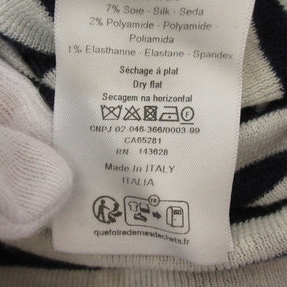 24SS Christian DIOR Cashmere Silk Logo Striped Knit Cut And Sewn 414s83am729 34