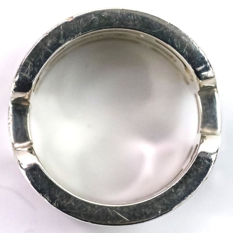 Good Hermes Arcane PM Ag925 Ring Size 52 Size 12 Silver Ladies Used