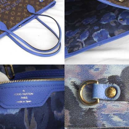 Louis Vuitton Neverfull MM Ikat Flower M40938 Tote Bag Monogram Canvas Brown