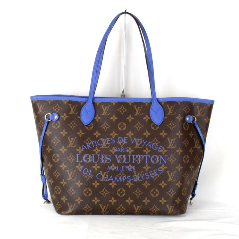 Louis Vuitton Neverfull MM Ikat Flower M40938 Tote Bag Monogram Canvas Brown