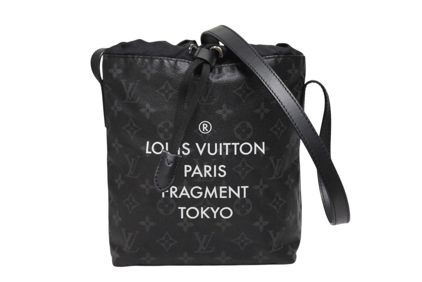 Louis Vuitton Monogram Eclipse Fragment Nano Shoulder Bag Black