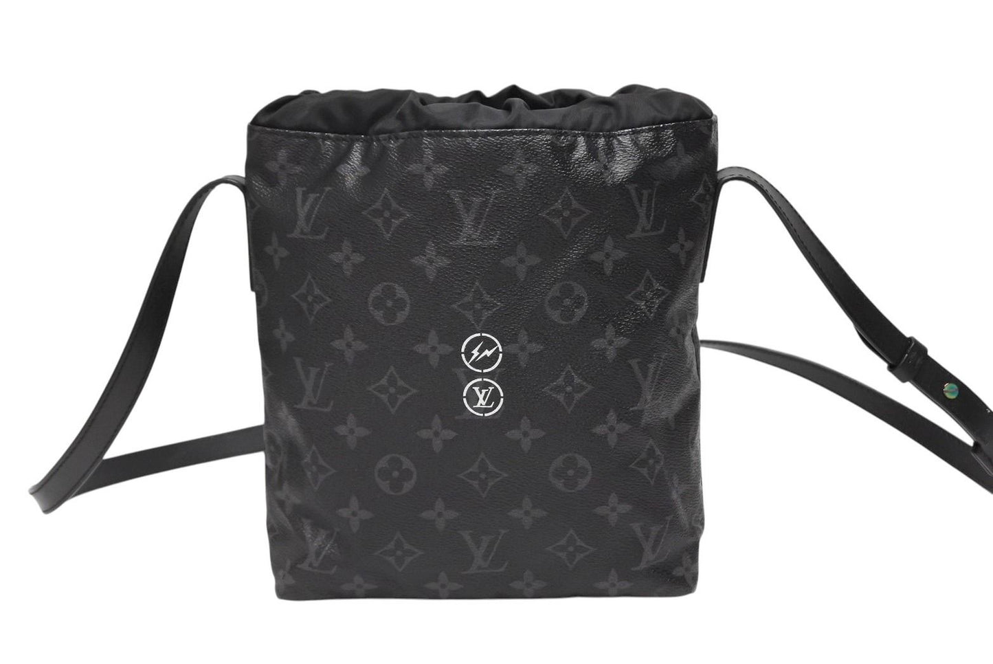 Louis Vuitton Monogram Eclipse Fragment Nano Shoulder Bag Black — view 2