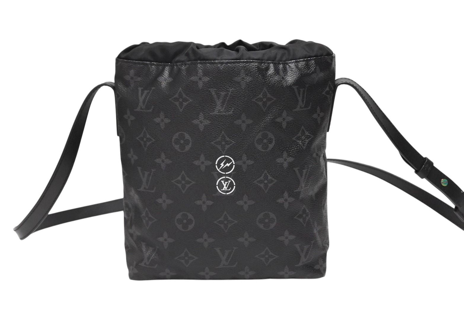 Louis Vuitton Monogram Eclipse Fragment Nano Shoulder Bag Black — view 2
