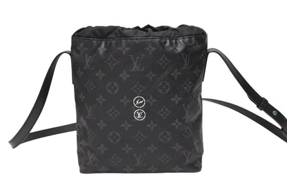 Louis Vuitton Monogram Eclipse Fragment Nano Shoulder Bag Black — view 2