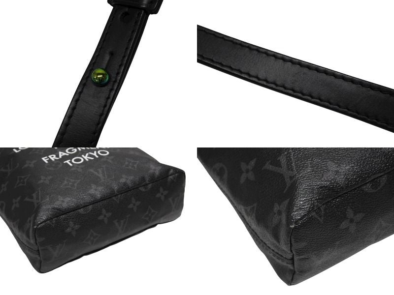 Louis Vuitton Monogram Eclipse Fragment Nano Shoulder Bag Black — view 5