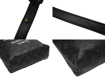 Louis Vuitton Monogram Eclipse Fragment Nano Shoulder Bag Black — view 5