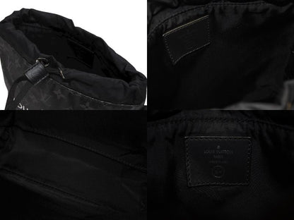 Louis Vuitton Monogram Eclipse Fragment Nano Shoulder Bag Black — view 7