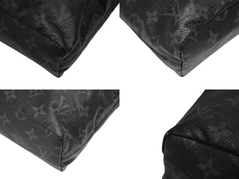 Louis Vuitton Monogram Eclipse Fragment Nano Shoulder Bag Black — view 6
