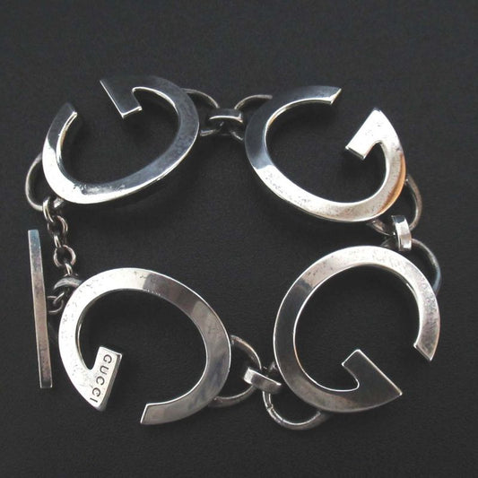 Gucci Tom Ford Period G Logo Bracelet 925sv Silver Men Women Used