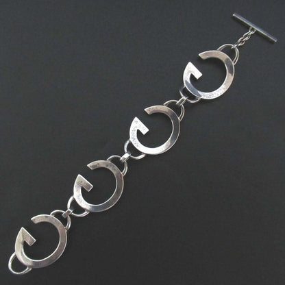 Gucci Tom Ford Period G Logo Bracelet 925sv Silver Men Women Used