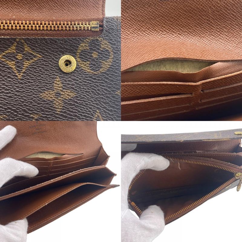 Louis Vuitton M58008 Portefeuille Accordion Monogram Long Wallet Brand Card