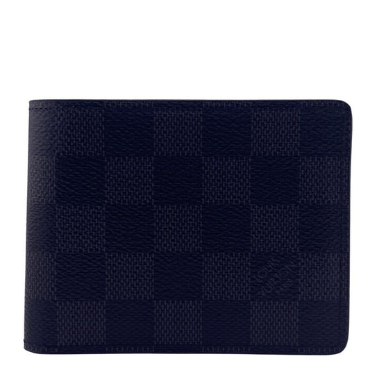 Louis Vuitton N63142 Portefeuille Scuff Damier Graphite Card Case Wallet Brand
