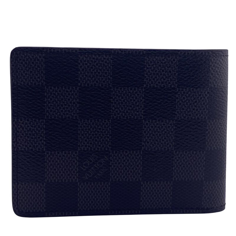 Louis Vuitton N63142 Portefeuille Scuff Damier Graphite Card Case Wallet Brand