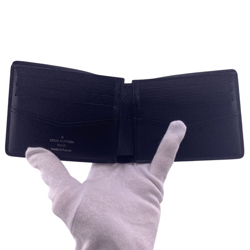 Louis Vuitton N63142 Portefeuille Scuff Damier Graphite Card Case Wallet Brand