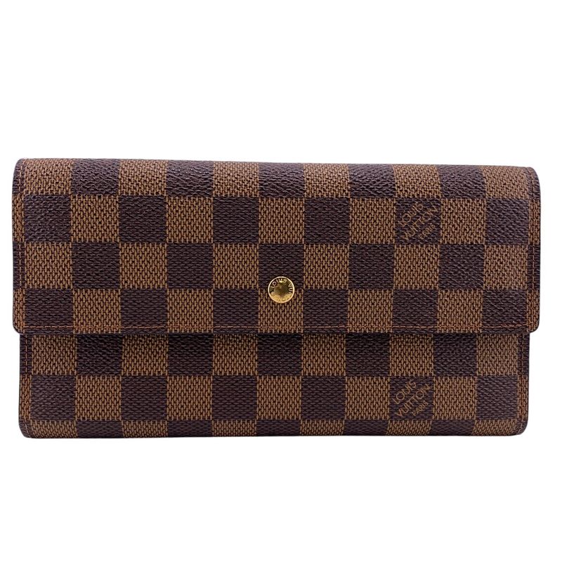 Louis Vuitton N61217 Portefeuille International Damier Long Wallet Brand Card