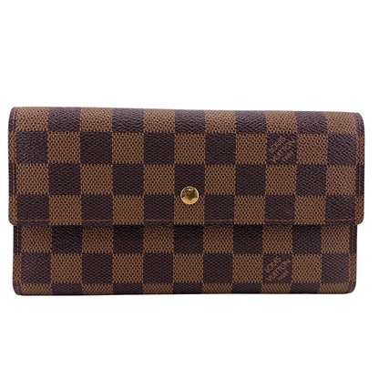 Louis Vuitton N61217 Portefeuille International Damier Long Wallet Brand Card