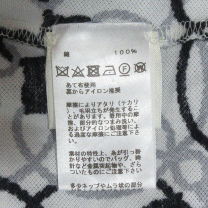 Good Hermes Cordriere Print Short Sleeve Micro T-Shirt Size 38 White Women's