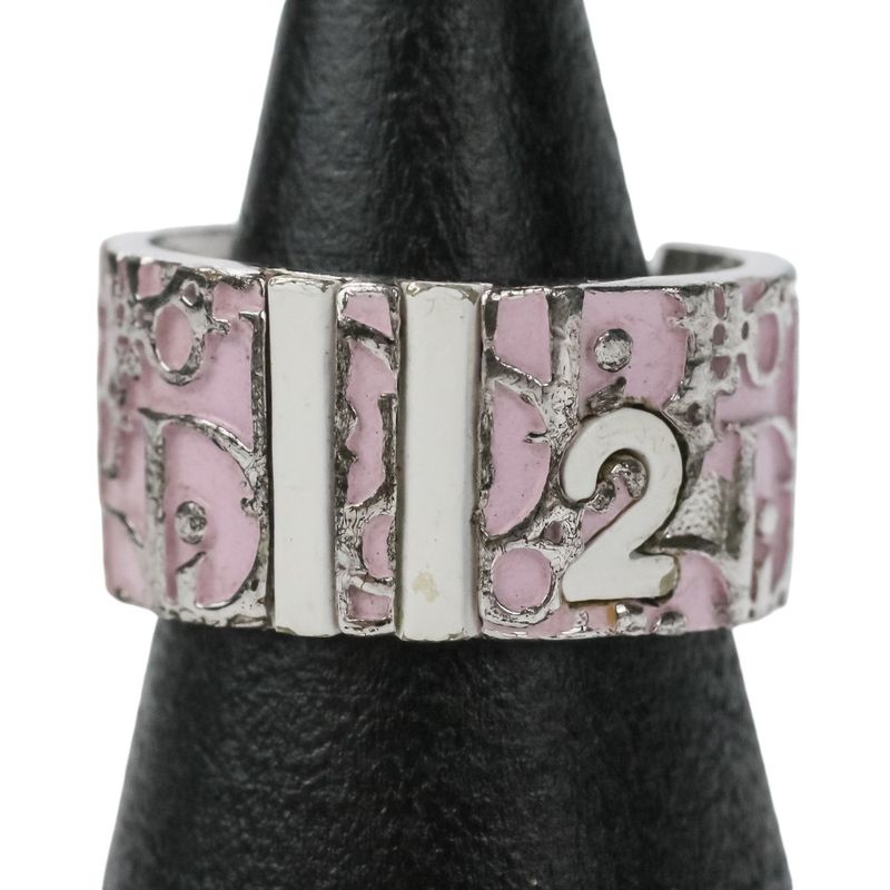 Good Christian Dior Trotter Ring Size 6 Size 11 Pink Women's Used