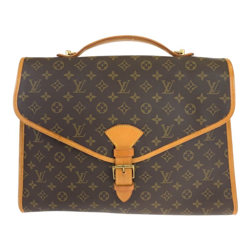 Louis Vuitton Monogram Beverly MM Brown PVC M51120 Business Bag 2way Crossbody