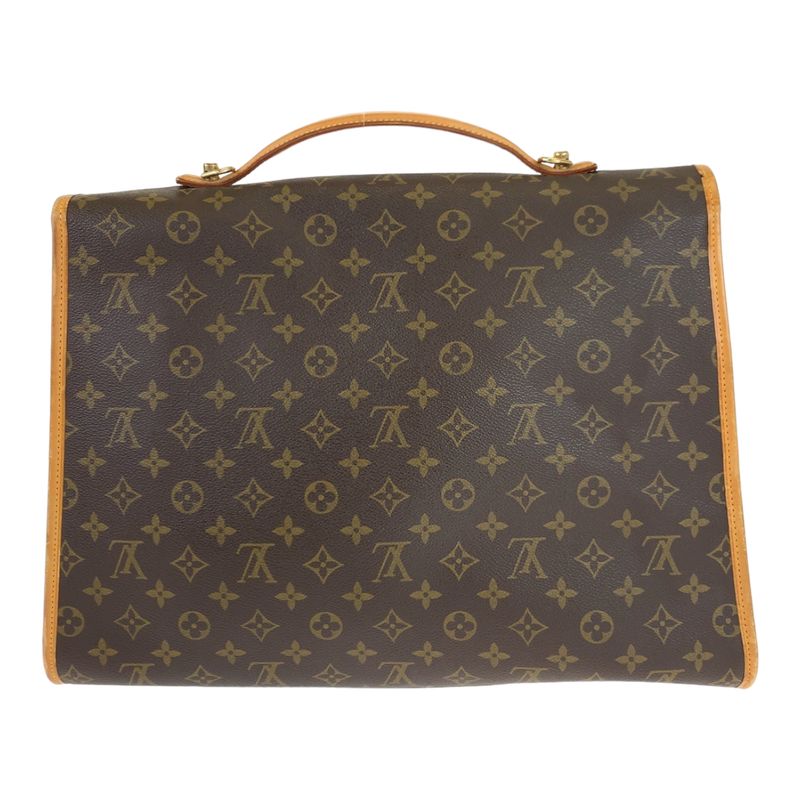 Louis Vuitton Monogram Beverly MM Brown PVC M51120 Business Bag 2way Crossbody