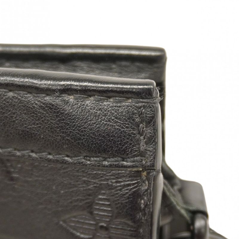 Louis Vuitton Shoulder Bag Monogram Shadow Gaston Wearable Wallet M81115 Black