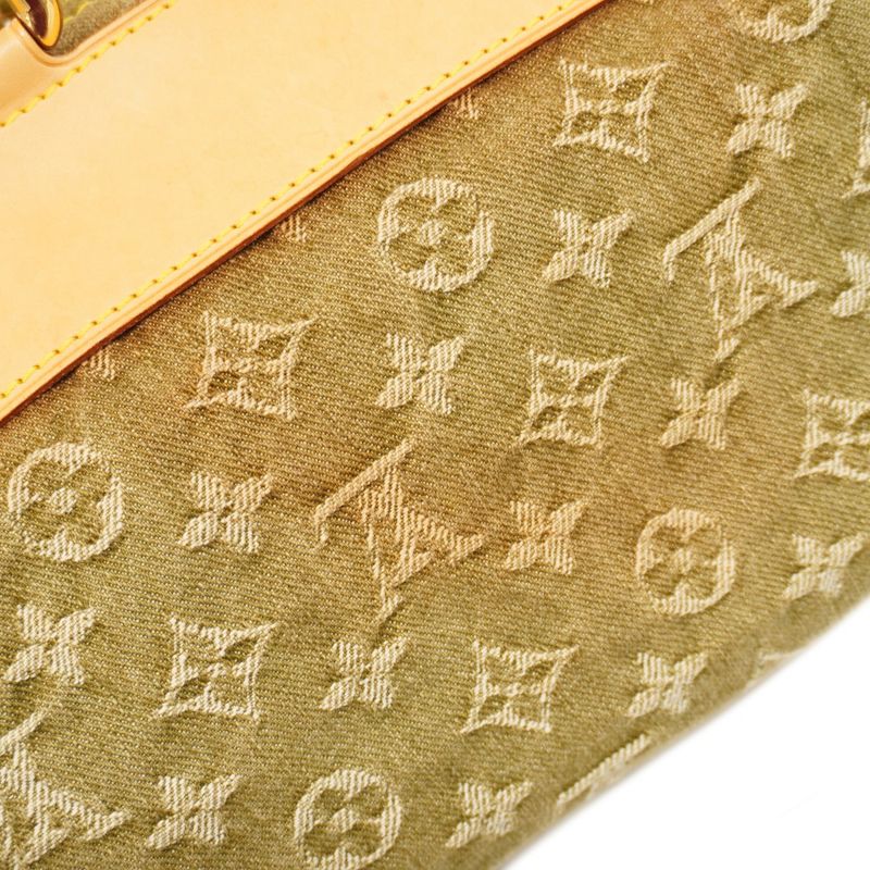 Louis Vuitton Handbag Monogram Denim Neo Speedy M95215 Khaki Women's