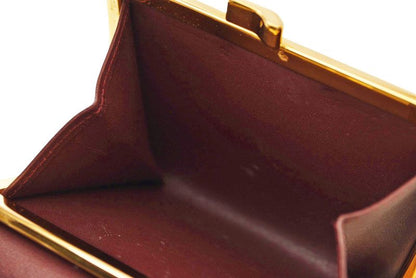 Cartier Folded Wallet Trifold Vintage Cartier Must De Cartier Bordeaux With